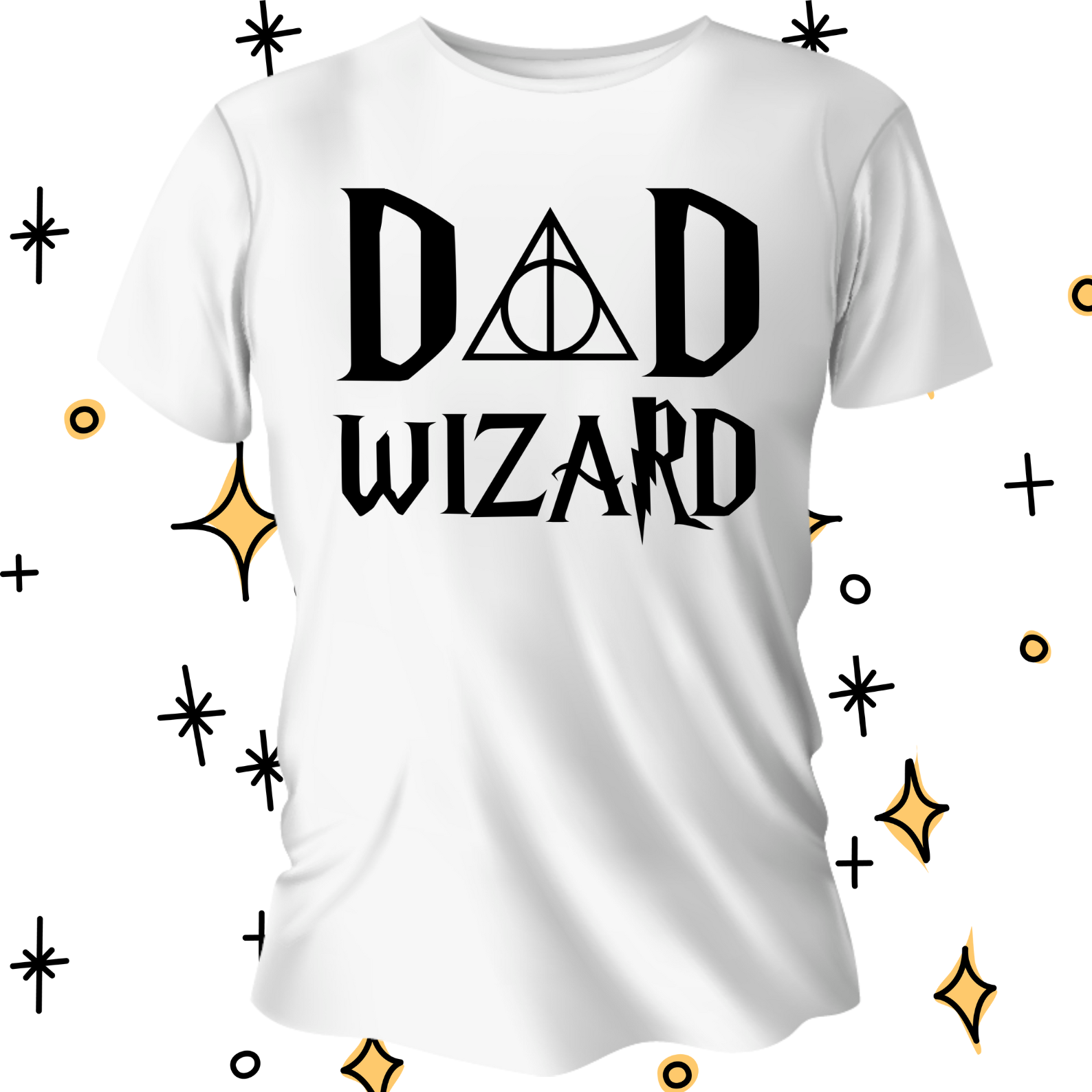 T-Shirt with 'Dad Wizard' - available in different sizes